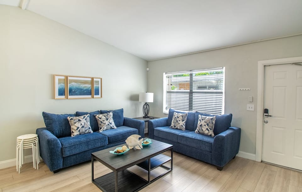 Comfortable Living Room with Queen size Sofa Bed