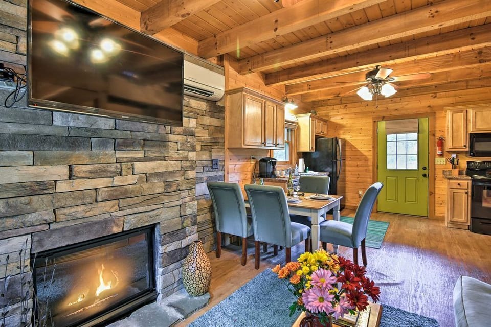 The kitchen is equipped with all appliances necessary.