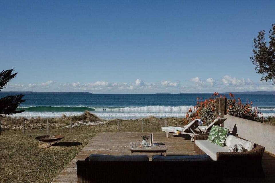 Beachside deck