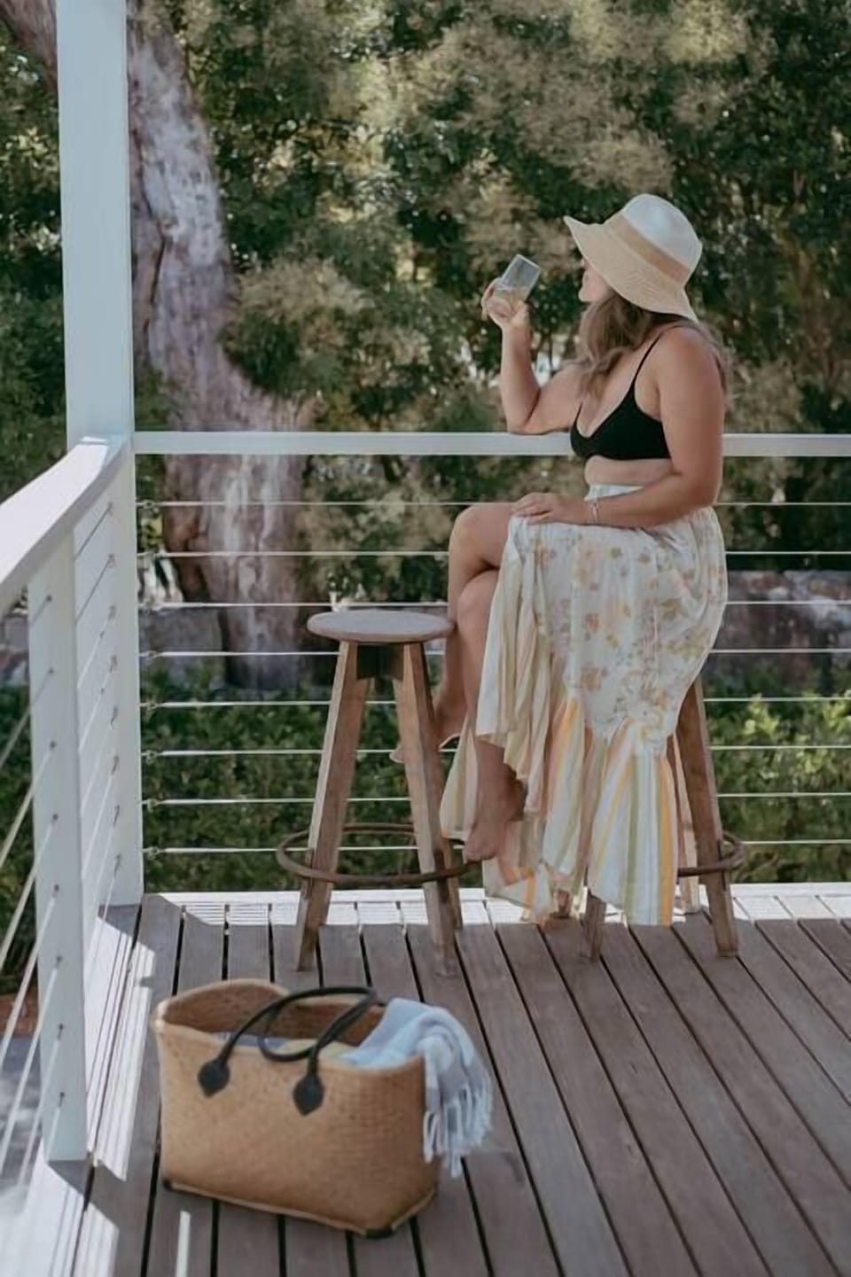 Holiday vibes are blissful... Relax with a cool drink in hand while the gentle sea breeze washes over you