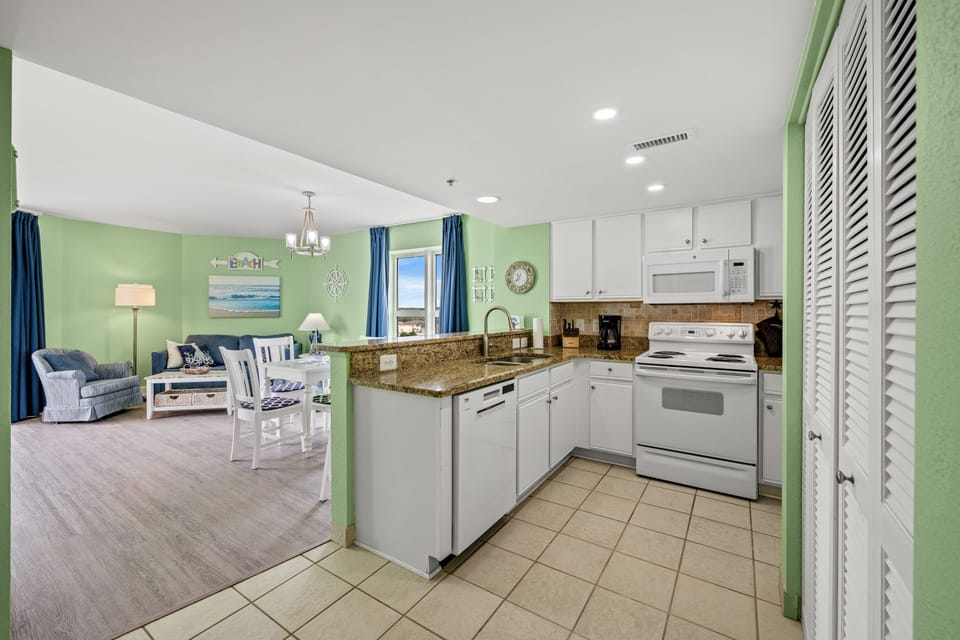 Plenty of counter space to cook together.