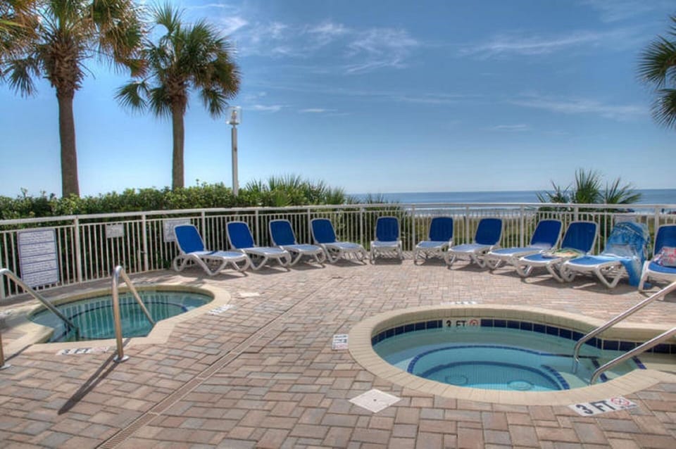 Relax in one of the many Hot tubs at the resort.