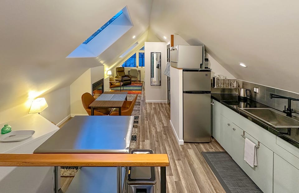 The "Eagle View" Loft Apartment from the stairs