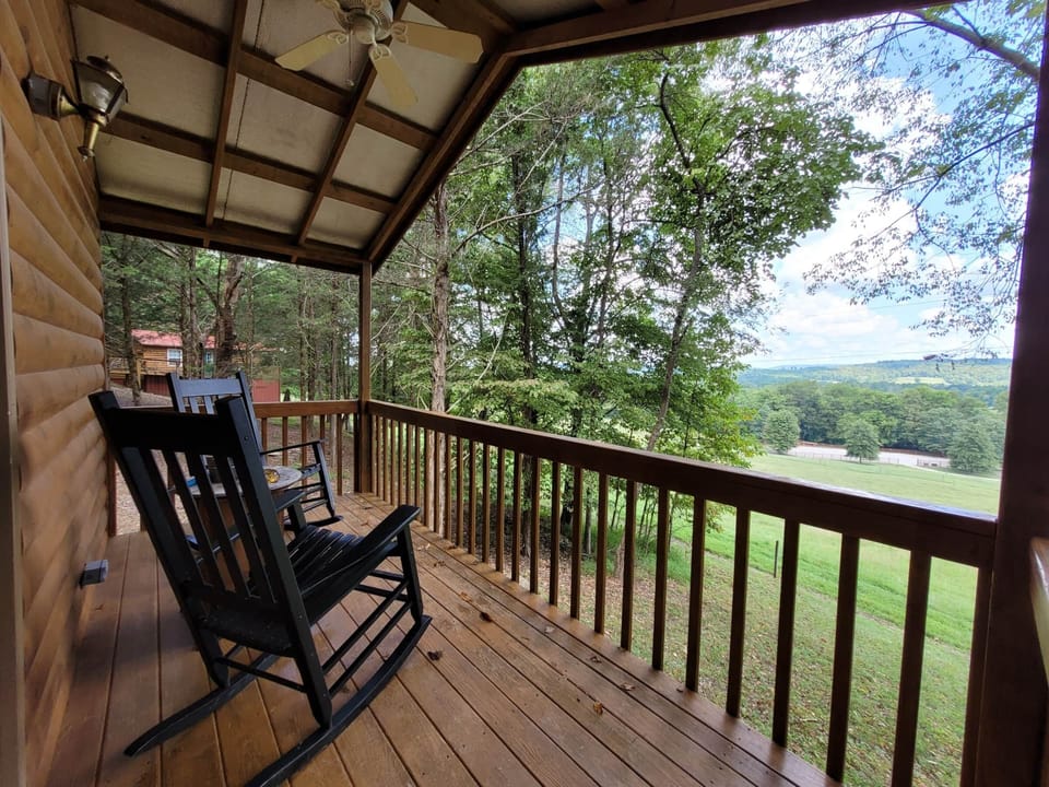 Back porch with a view