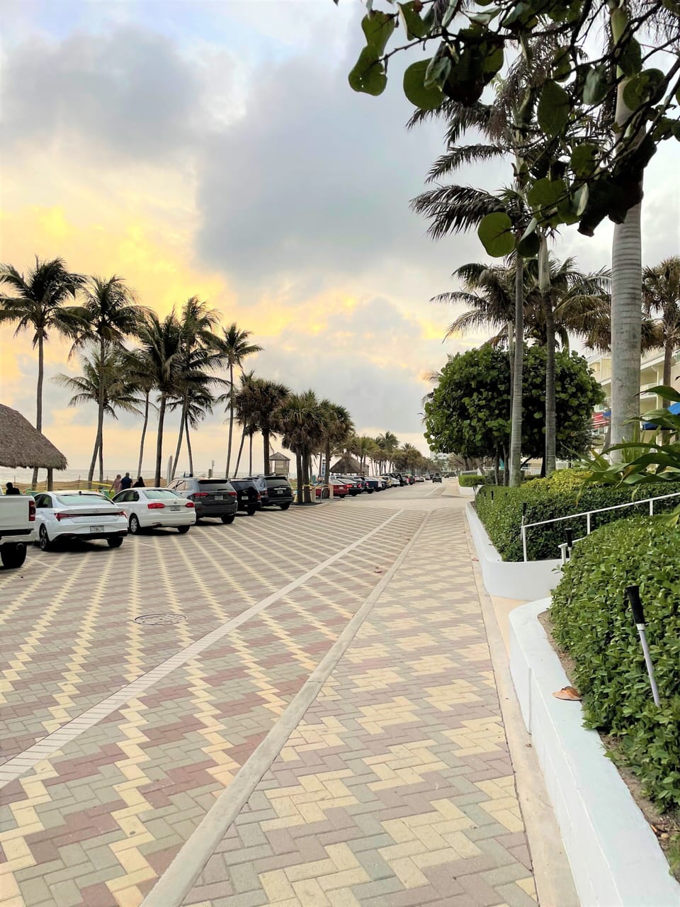 Street in front of the Ocean Club