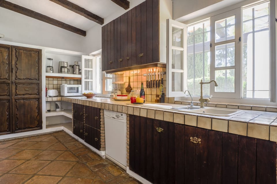 Kitchen near a second kitchen