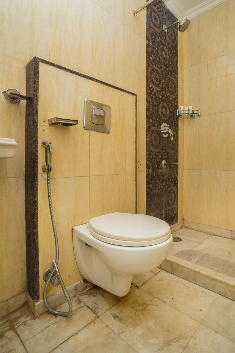 Shower, slippers