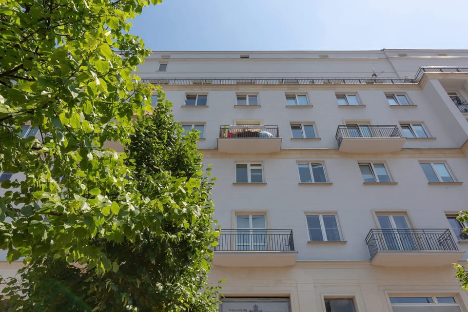 The atmospheric building is located in the center of the capital.