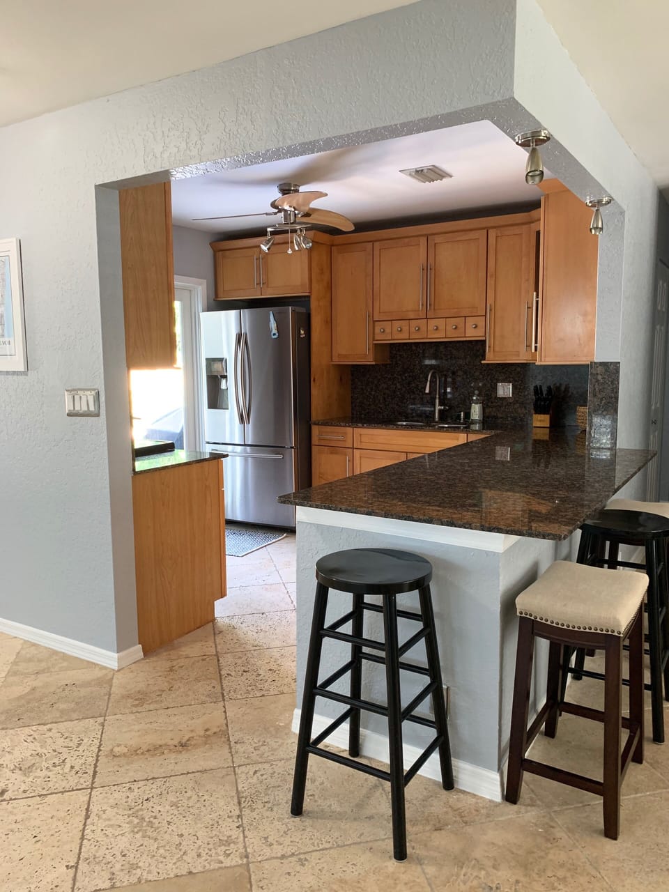 Kitchen with stainless steal appliances