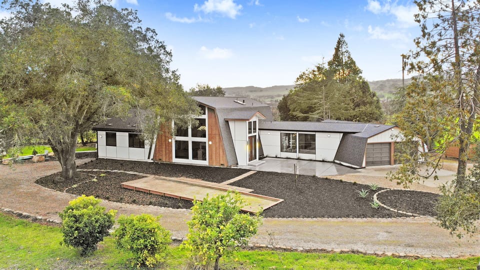 Newly-built modern farmhouse