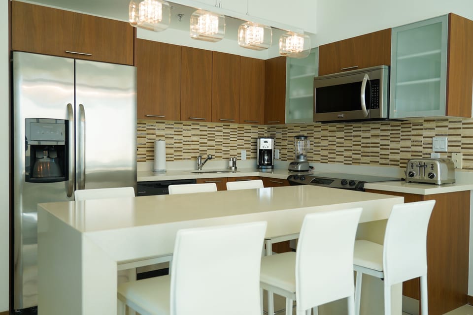 Dining and kitchen area
