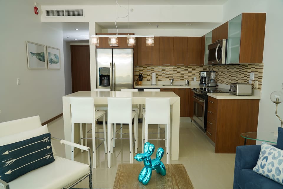Dining and kitchen area