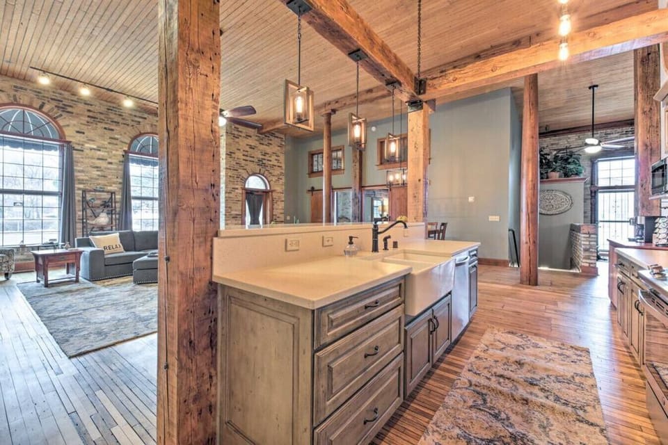 Open concept Kitchen and living room