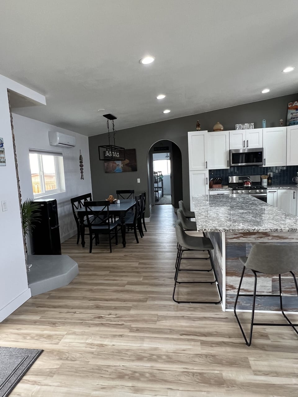 Kitchen and dining area