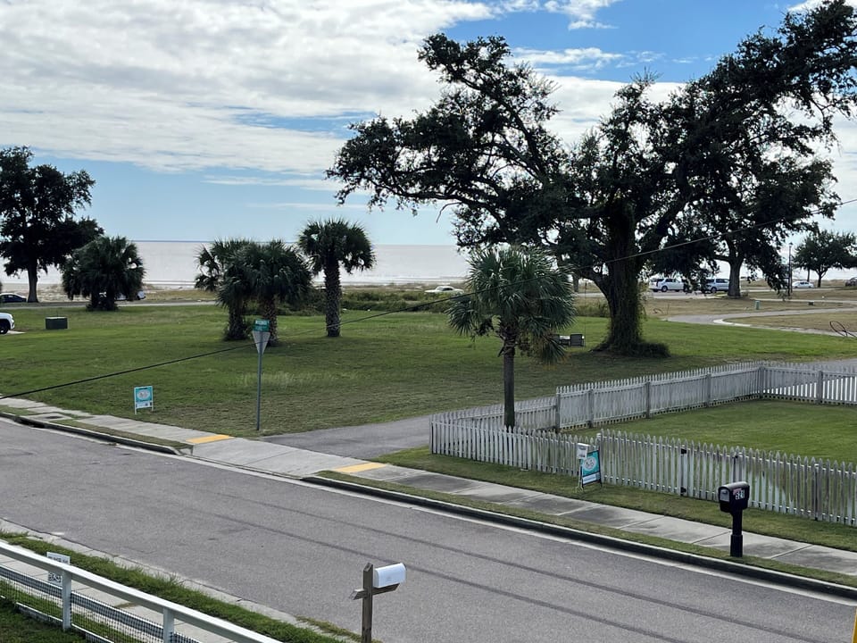 Beach view from front porch