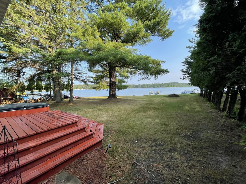 View from the back deck of the home