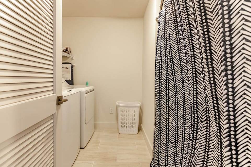 Landry room.