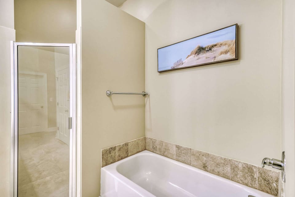 Walk-in shower plus tub featured