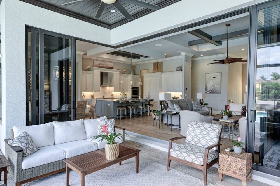 Seamless indoor-outdoor living with pocket sliding doors