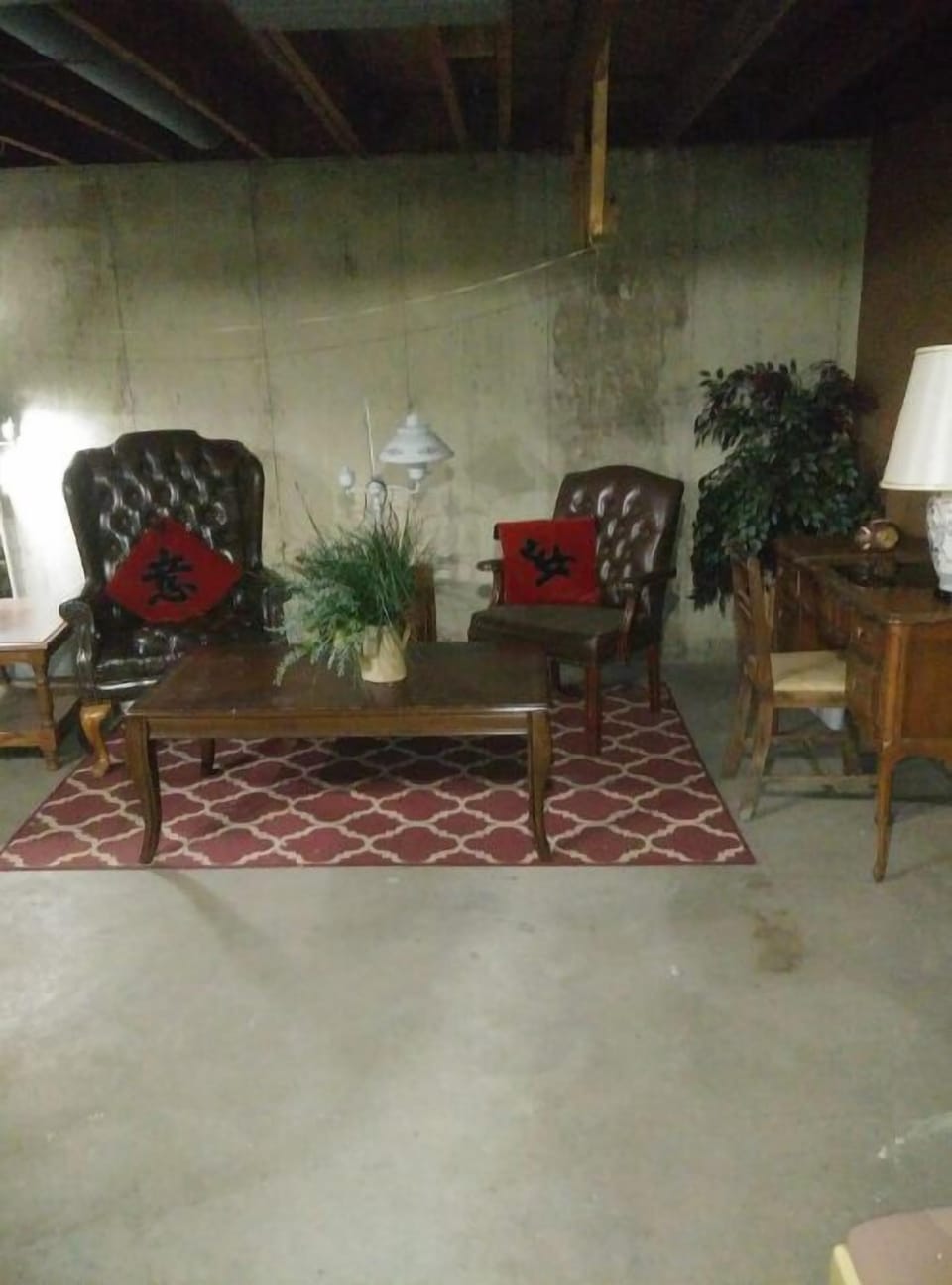 laundry sitting area