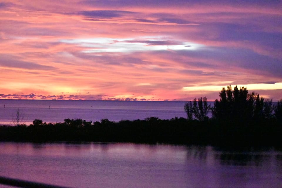 Gulf Sunset across the lagoon
