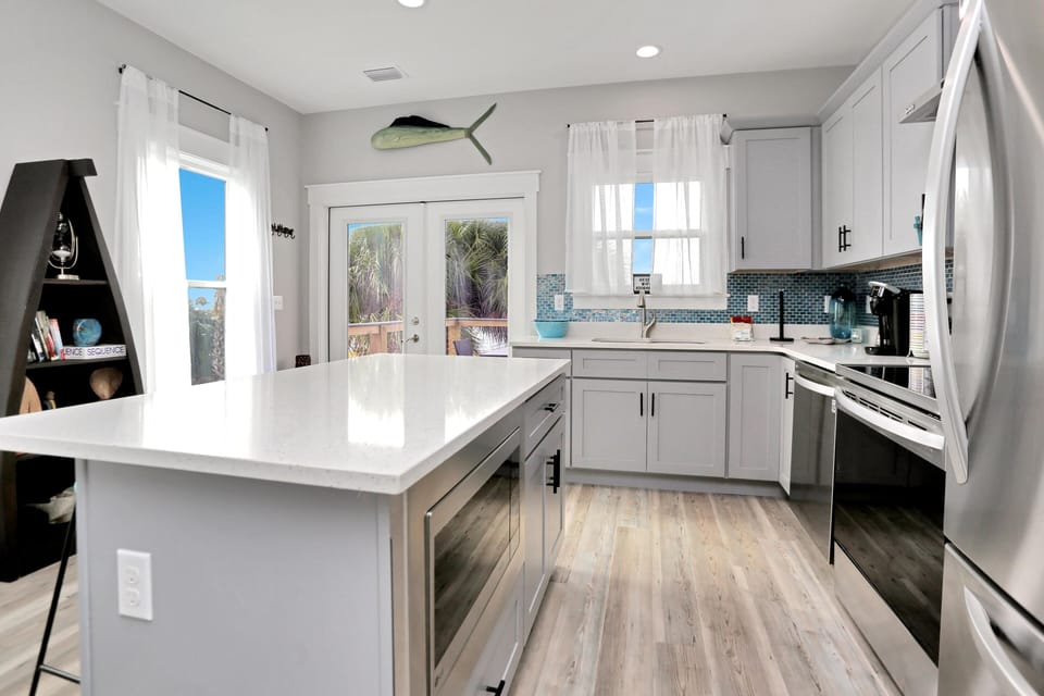 House, Multiple Beds (Hesed Beach Cottage) | Private kitchen | Oven, coffee/tea maker