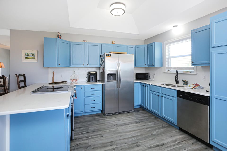 House, Multiple Beds (Flamingo Roost) | Private kitchen