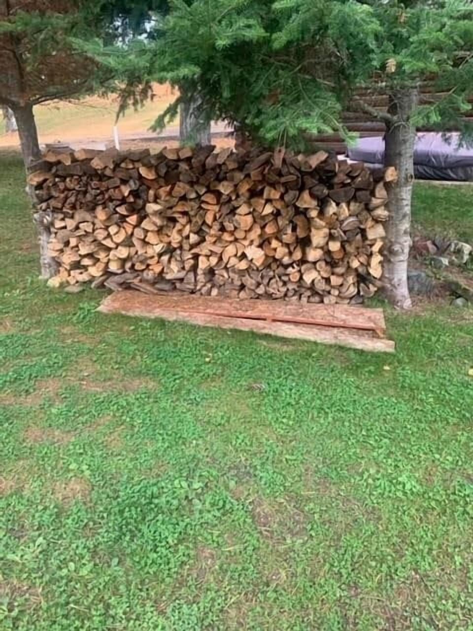 Firewood is provided for free!
