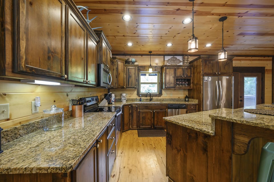 Fully stocked kitchen