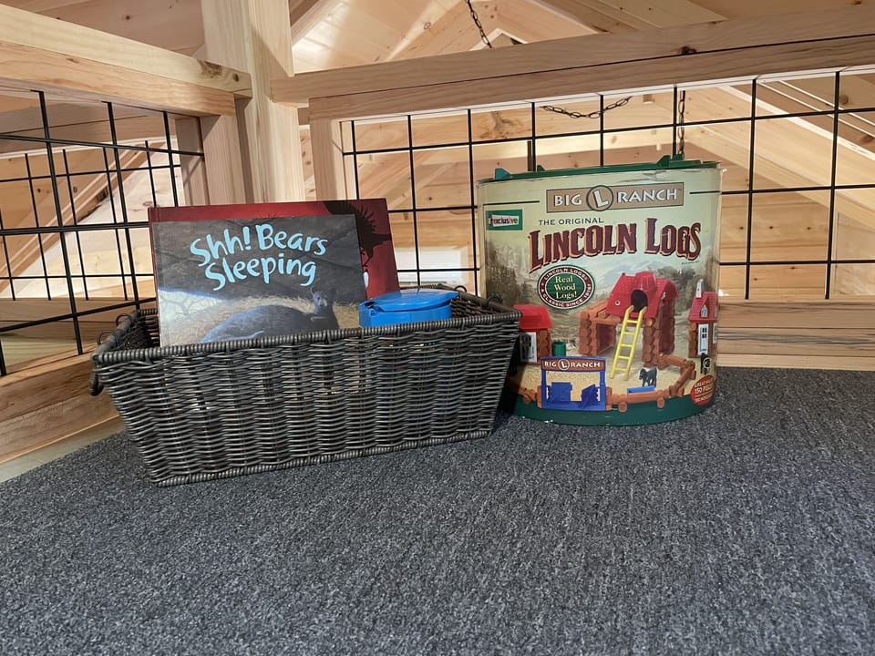 Let the kids come build a log cabin at Bear Cub Cabin