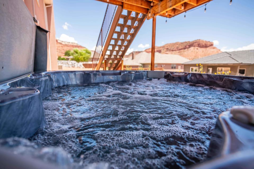 Imagine this: Steaming hot tub, starry skies, and complete relaxation after a day of adventure.