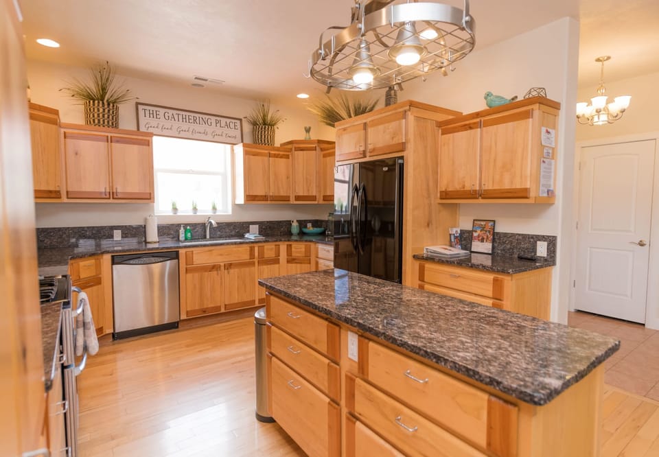 Enjoy the convenience of a fully equipped kitchen at Gathering Place. Whether you're whipping up a smoothie or baking fresh bread, you'll have all the tools at your fingertips.
