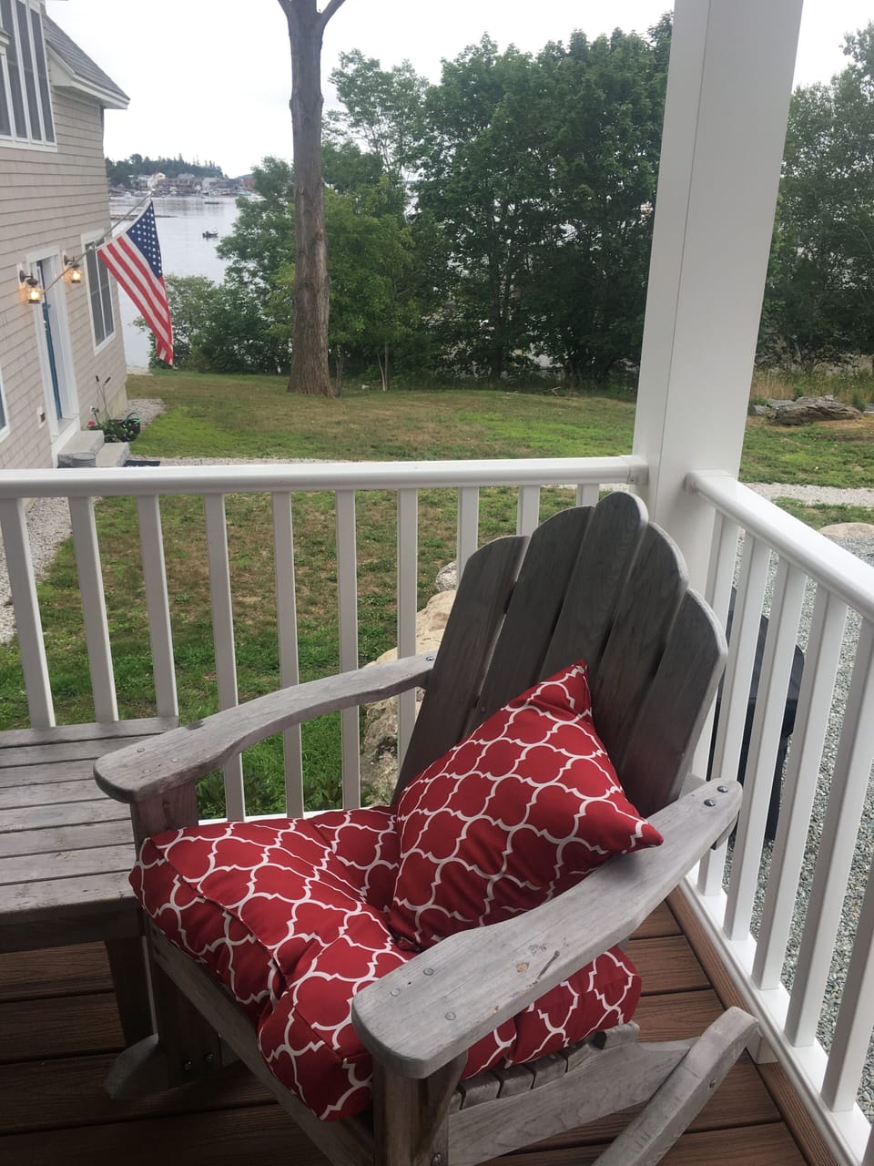 Covered porch for early morning coffee or afternoon cocktails!