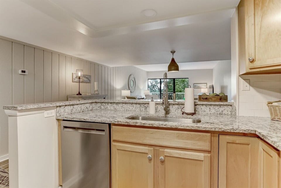 Kitchen is Open to Living Space