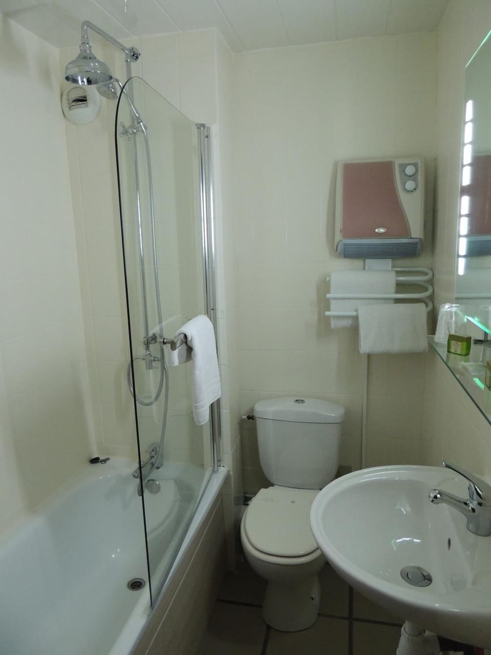 Free toiletries, hair dryer, towels