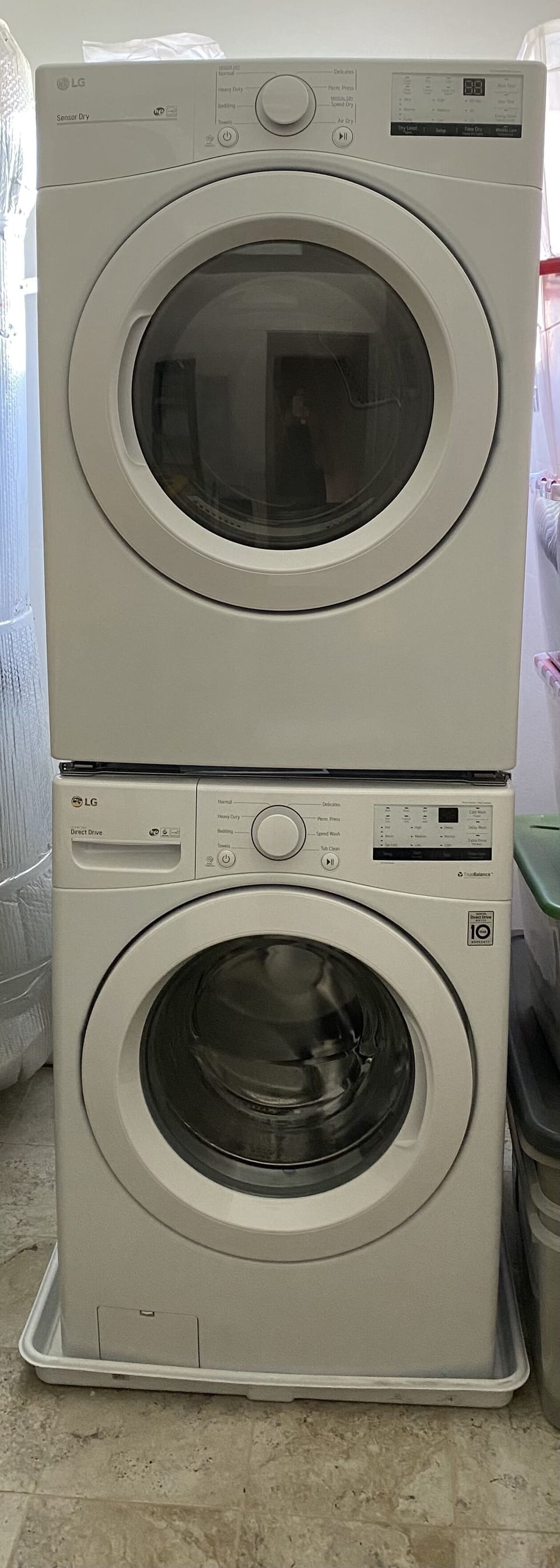 Washer/Dryer is available and located upstairs, use door in-between apartments.