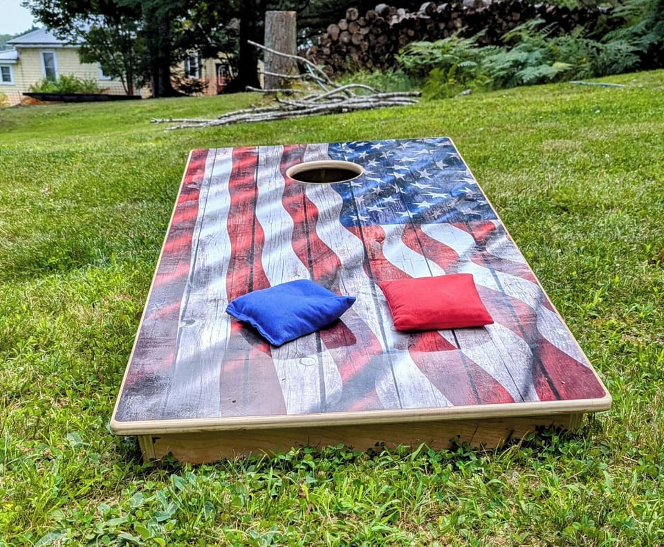 Corn Hole ... USA vs Canada boards