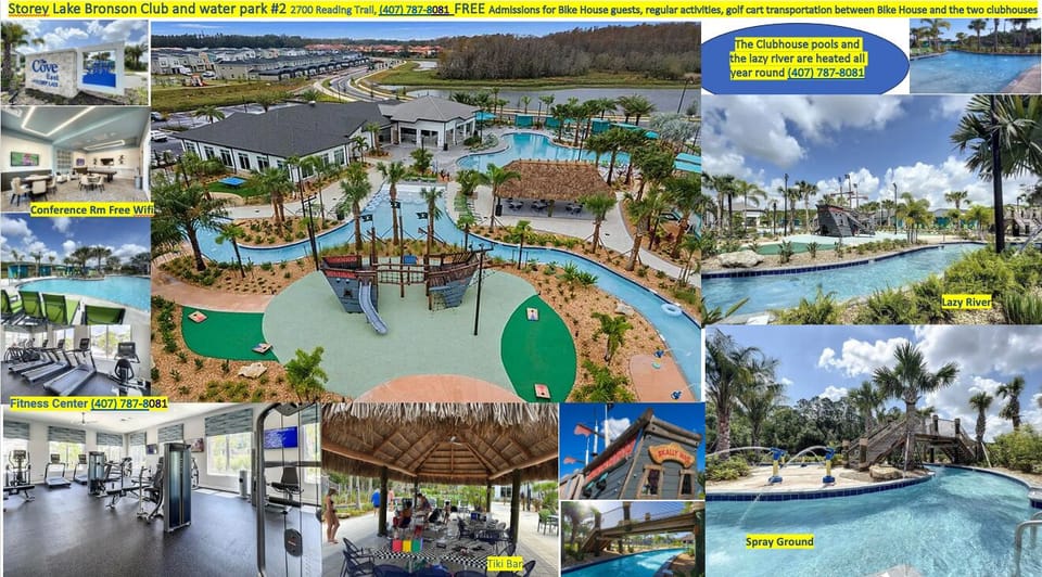 2nd of 2 Storeylake Club House and water park: lazy river, slides, sports 