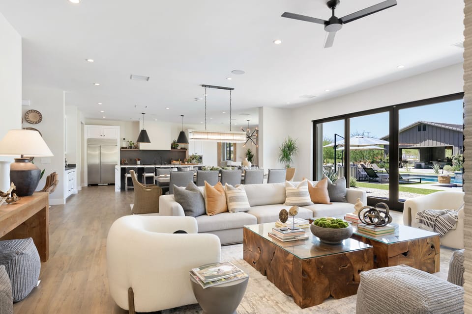 Beautiful living area.