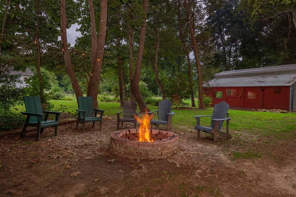 End the day with s'mores and stories around the private fire pit surrounded by Adirondack chairs.