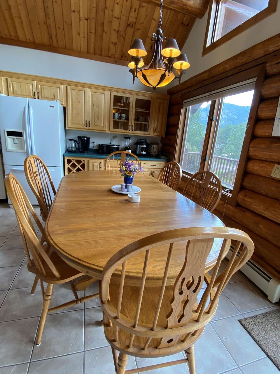 Dining room for eight just off Kitchen.