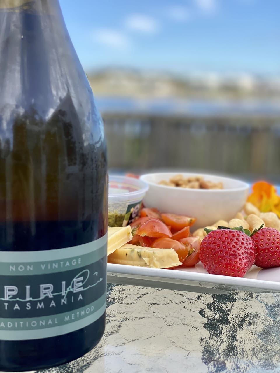 The Taste of Tas. view from our Deck, 20 mins drive to local renown winery's 
