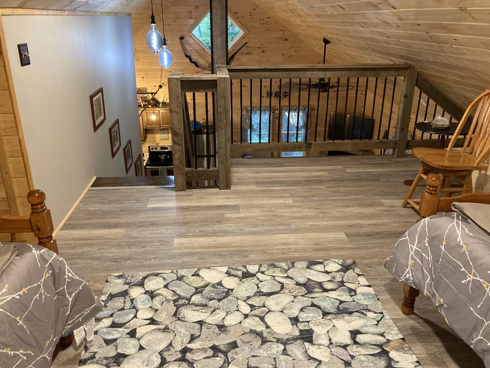 view from center of loft window