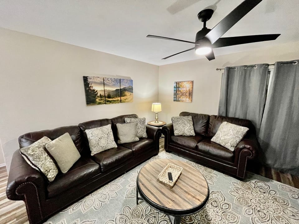 Sofa Sleeper and Love Seat in Family Room of Unit 1