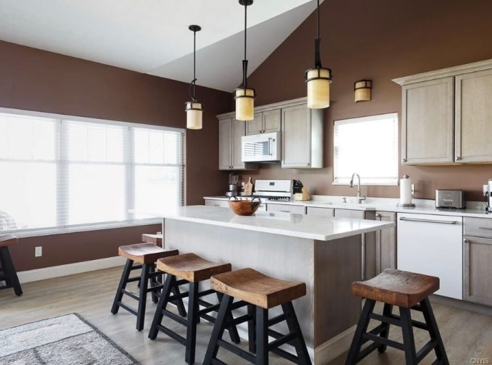 Modern kitchen with high end appliances 