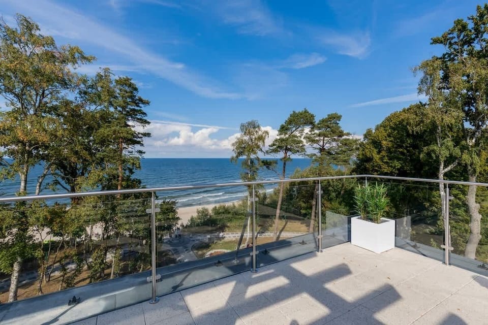View from the public terrace on the sea.