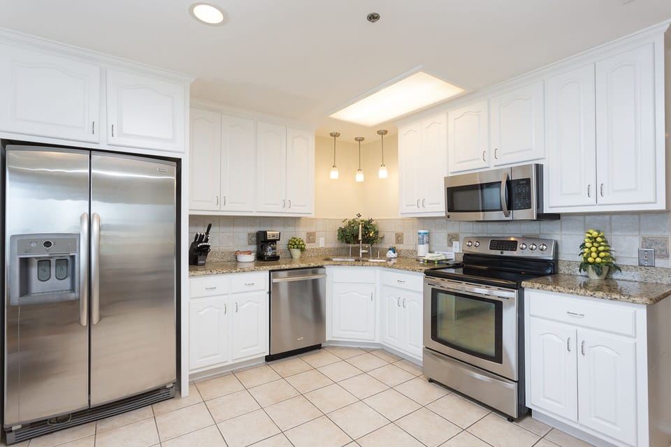 Our fully equipped kitchen is perfect for whipping up a homemade meal.