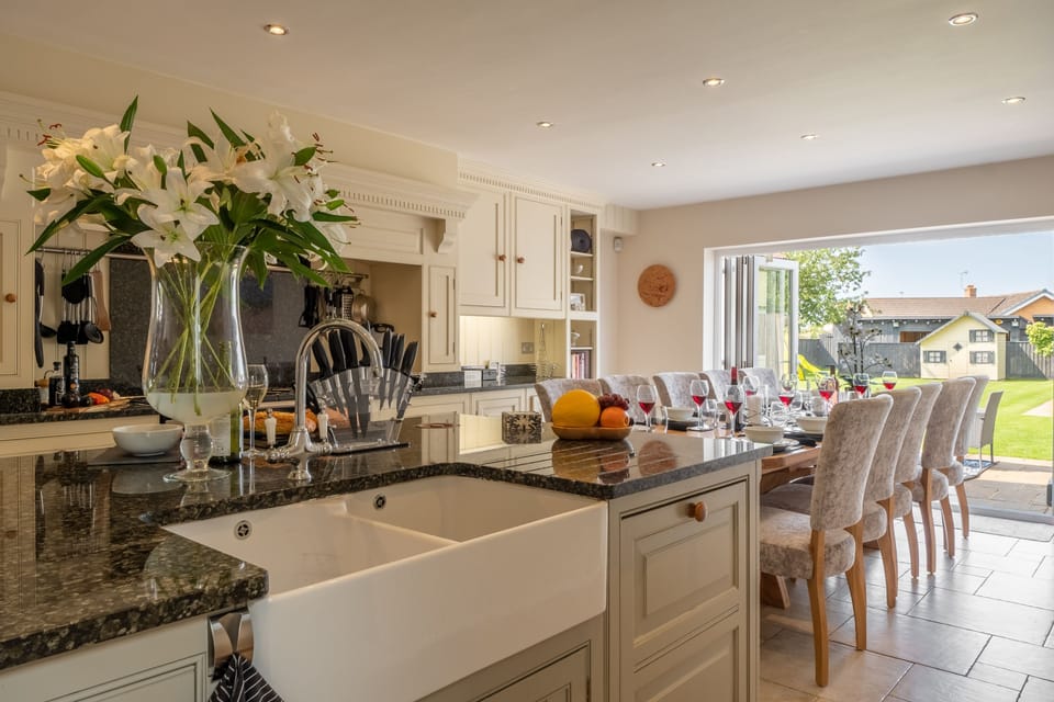Ground floor: Well equipped kitchen and dining area with seating for ten