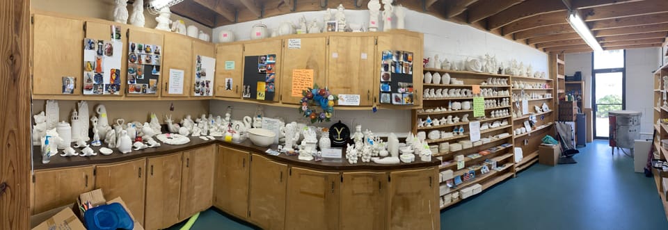 Lots of ceramics to choose from.
