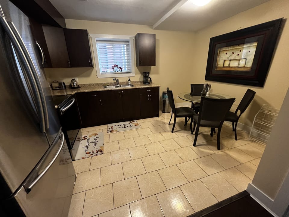 Spacious kitchen with modern appliances